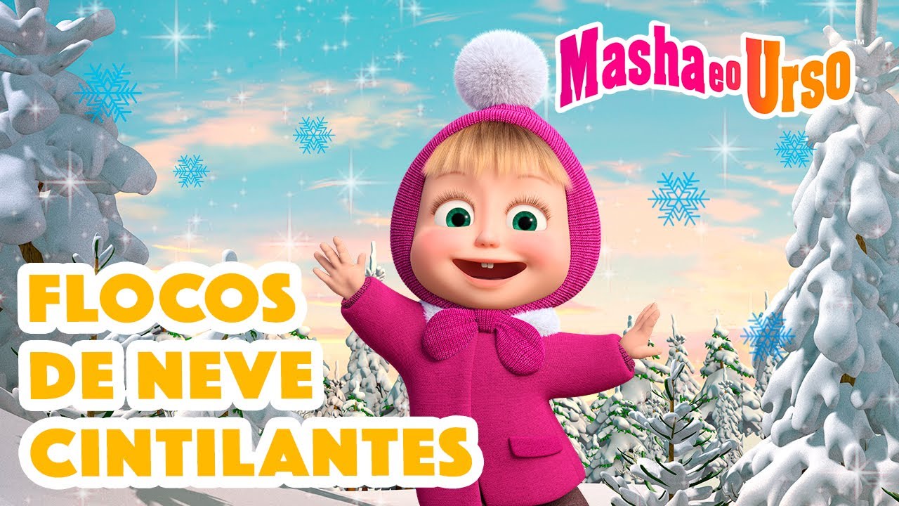 Masha e o Urso 👱‍♀️🐻 ❄️ Flocos de neve cintilantes ❄️ Coleção de desenhos animados