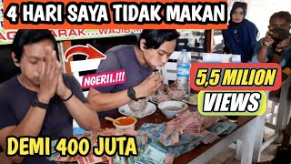 4 HARI TIDAK MAKAN|| DEMI 400 JUTA CHALLENGE BAKSO BAGOES TUREN MALANG