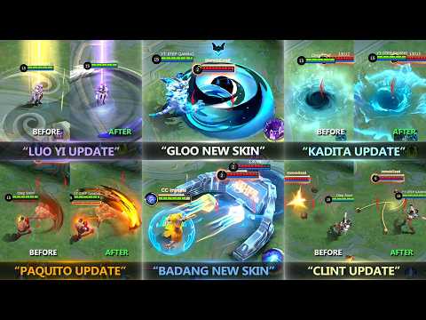 New Skins and Hero Update Gameplay, Luo Yi, Kadita and more...