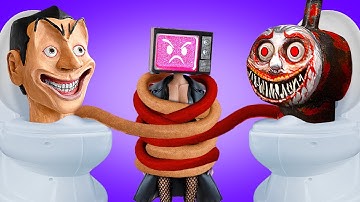 Skibidi Toilet All Episidoes: Watch Us Making TV Man, TV Woman, Titans 🚽📺PLUS Choo Choo Charles 🚂