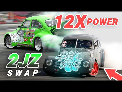 INSANE Drift Builds: 2JZ Beetle & 2JZ Volvo PV444 | Build VS Build