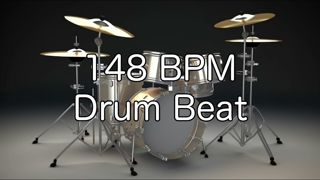 148 BPM Shuffle Drum Beat for Musical Practice
