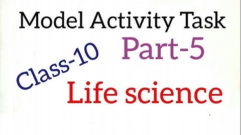 Model activity task  class-10 life science part-5/ class-10 model activity task part-5