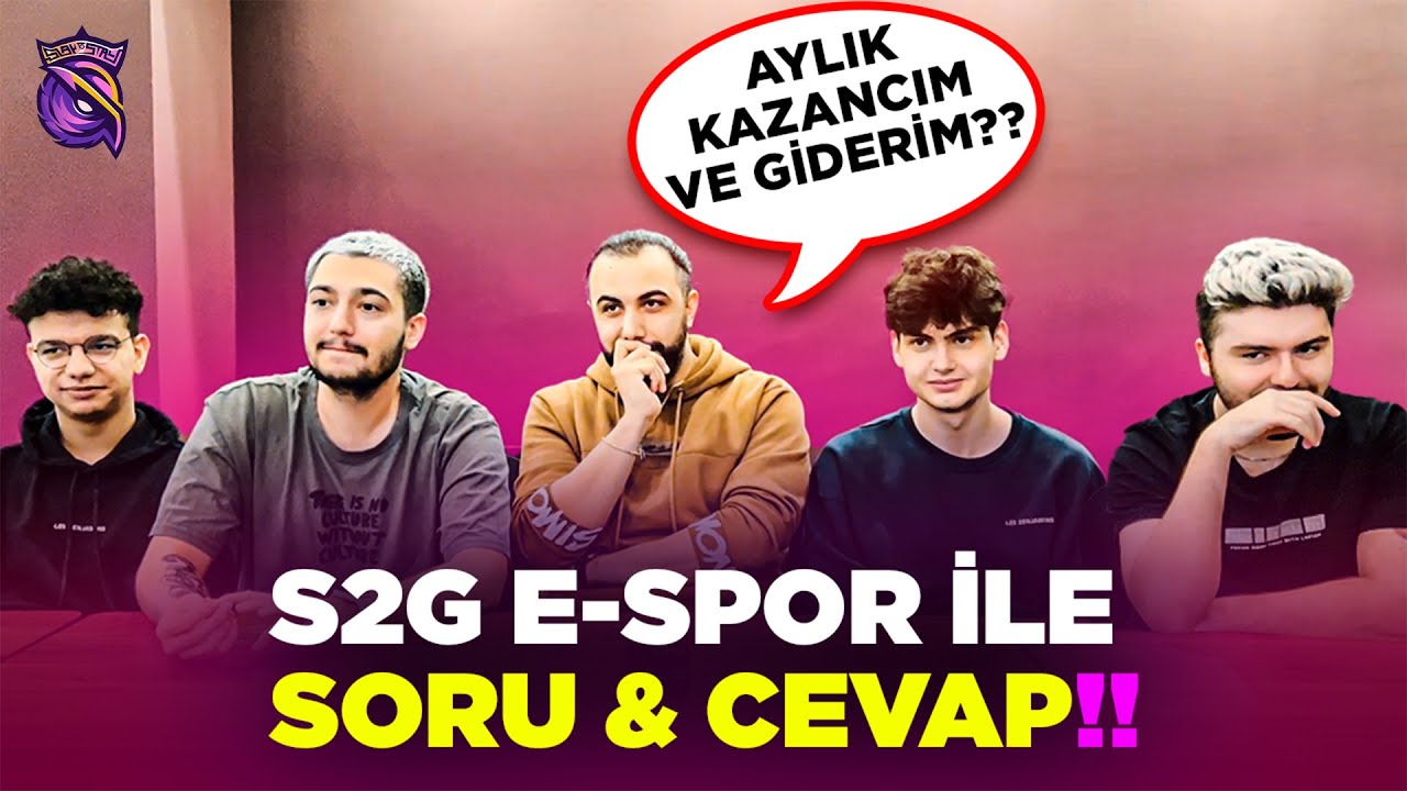 S2G E-SPOR SORU CEVAP VİDEOSU!! (AYLIK GELİRİMİZ NE KADAR??)