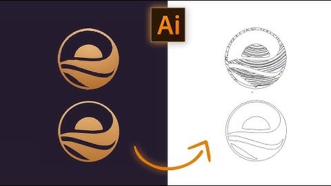 Image trace - gradient logo - Short Illustrator Tutorial