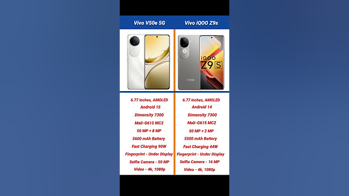 Vivo V50e 5G vs Vivo iQOO Z9s Comparison #shorts #short #vivov50e #iqooz9s