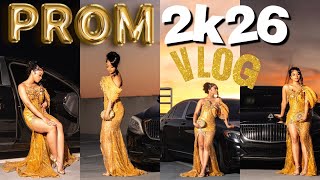 PROM VLOG 2k26 || maintenance, grwm, hair, nails, trying heavy makeup??, prom pictures etc. ||
