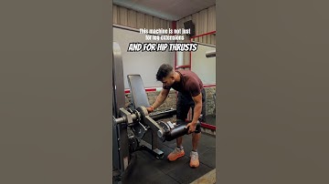 Leg extensions, leg curls and hip thrusts all at one machine #fitness #legworkout