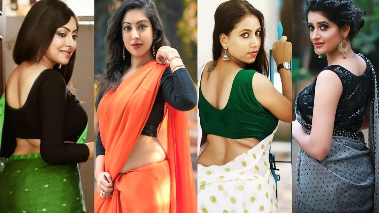 Bongo Beautiful Stylist Saree Sundori 2021 Looks Front & Back Desing  Idea / Saree Khoobsoorat Hai