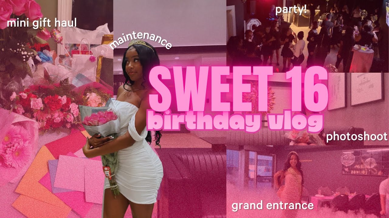 My SWEET 16 Birthday Vlog ☆ | prep, party, haul, chaos, + more!