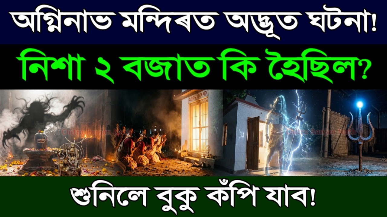 অগ্নিনাভ মন্দিৰত অদ্ভূত ঘটনা ! নিশা ২ বজাৰ দৃশ্য দেখিলে বুকু কঁপি যাব! Agninav Mandir | Agninav Baba