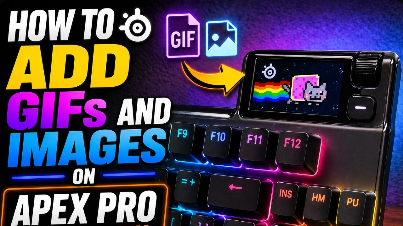 How To ADD GIFs And Images On APEX PRO OLED Screen (EASY) 2026 - YouTube