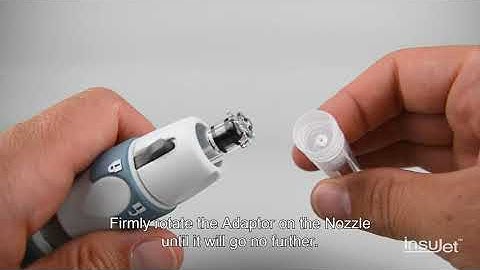 EN InsuJet™ V5.0 instruction video - part 08a: Taking up insulin from 3mL cartridge