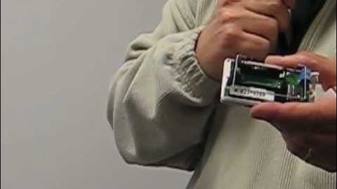 How to change the batteries in a wireless security device