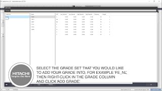 Tutorial | Stationary OES | Adding new grades