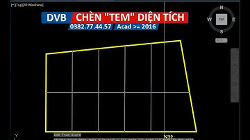 Lisp DVB Chèn tem diện tích | AutoLISP Just Simple