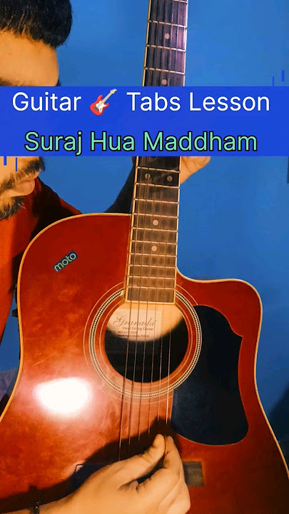 Suraj Hua Maddham - Guitar 🎸 Tabs Lesson #shortvideo #ytshorts #guitar