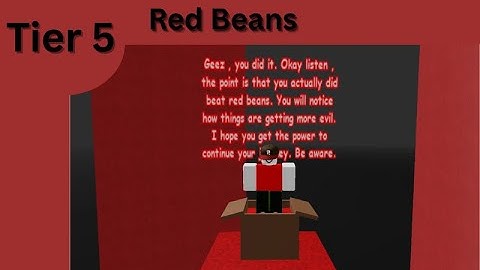 Red Beans || Tier 5 || Roblox Tiered Obby
