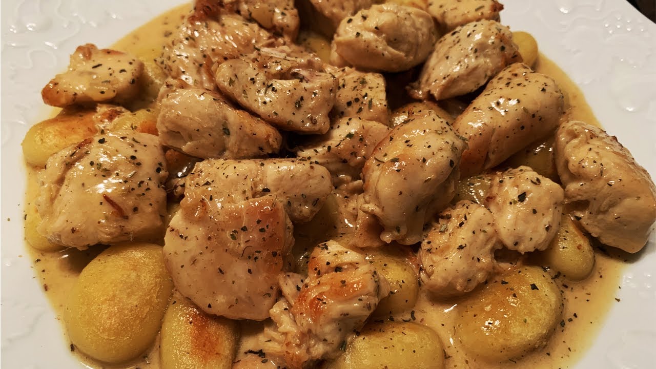 [TUTO] Poulet Gnocchi à la Crème et Herbes Provençales - YouTube