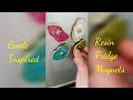 How to make geode inspired resin magnets