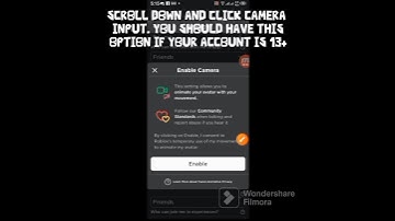 How to enable camera input in roblox! (mobile) #2023 #roblox #camera