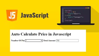 How to Auto Calculate Price in Javascript