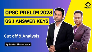 OCS 2022 Prelim | GS 1 Answer Keys OPSC OAS Prelim Cut-off and explanation | RAYACADEMY IAS