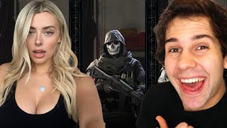 David Dobrik Plays Warzone With Corinna Kopf Search & Destroy Twitch Livestream