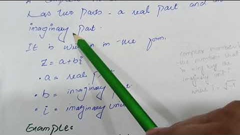 Understanding Complex Numbers in Simple Way | Real & Imaginary Parts Explained