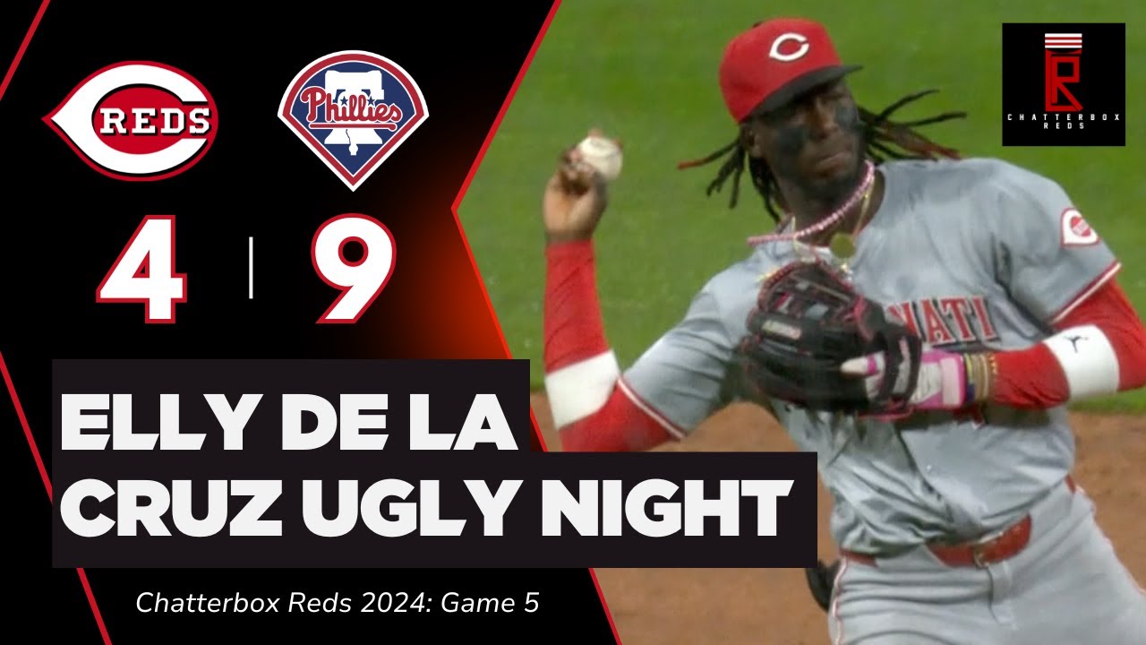 Elly De La Cruz Commits 2 Errors in Cincinnati Reds Ugly Loss to Phillies | Chatterbox Reds | Game 5