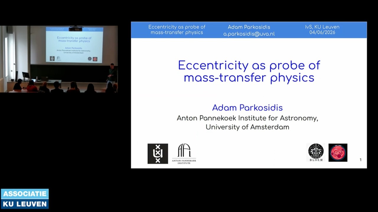 Eccentricity as probe of mass-transfer physics