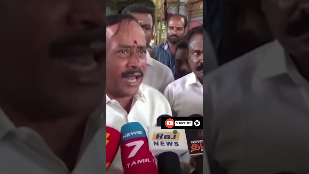 H RAJA ANGRY SPEECH WITH REPORTER 3