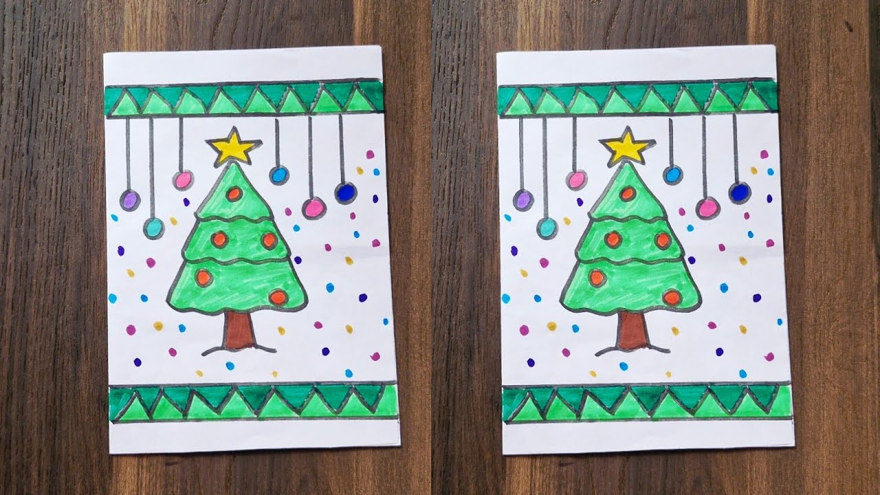 DIY Christmas Card | cute merry Christmas Card idea 