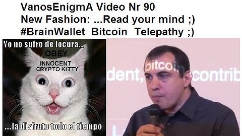 090 New Fashion ReadYourMind Bitcoin BrainWallet Telepathy CryptoCurrency Furry Comedy Art CCBP EEV