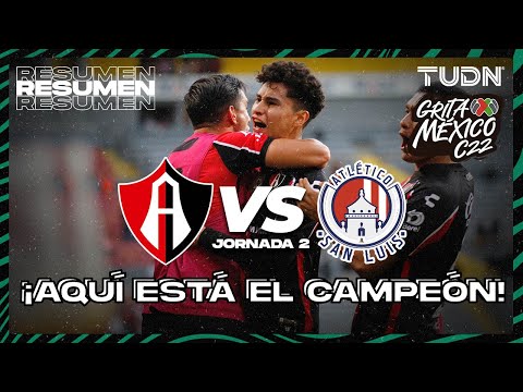 Resumen y goles | Atlas vs Atl San Luis | Grita México C22 - J2 | TUDN