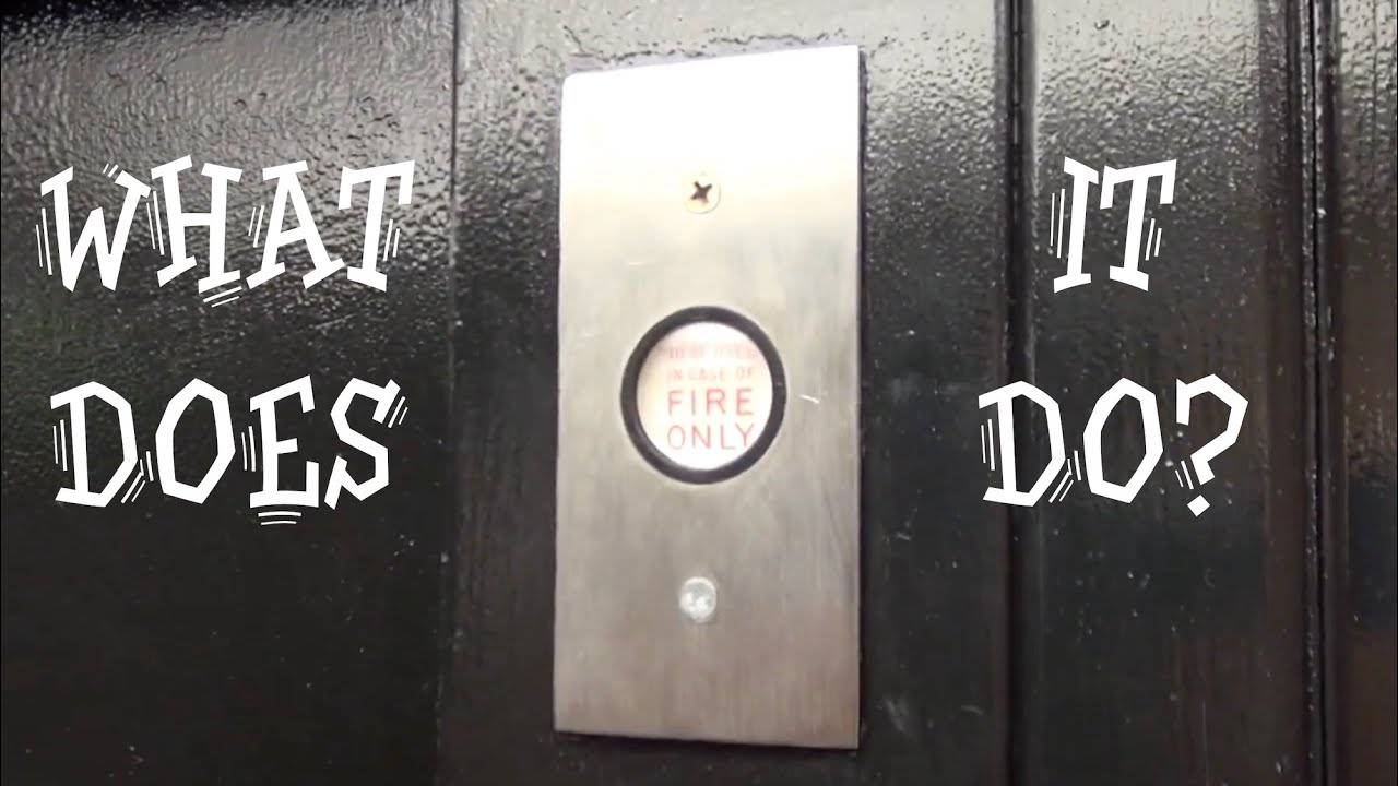 What does the fire button do in an elevator in California? - YouTube
