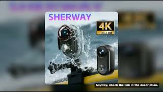 Mini WIFI Aciton Camera EIS Magnetic 4K Tumble Sports Camera POV Portable Bodycam with Charging Case