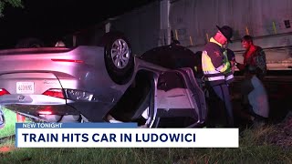 Vehicle hit by train in Ludowici, officials confirm
