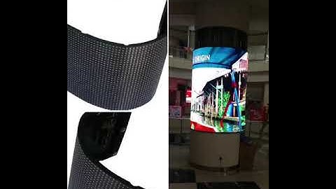 Installation demo for flexible led panel