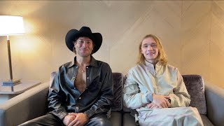 Luke Gilford & Charlie Plummer on dreamy queer rodeo movie National Anthem