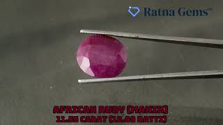 Product Video for: African Ruby (Manik) 11.55 Carat (12.69 Ratti)
