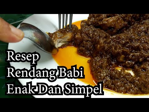 Resep Rendang Babi Bumbu Instan