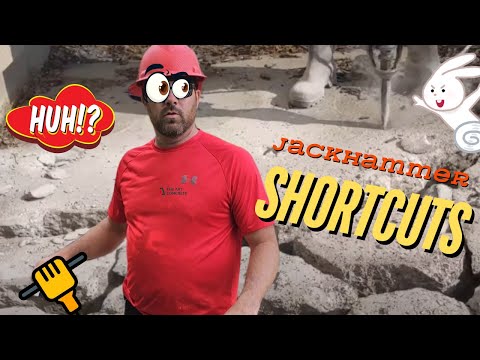 HOW TO JACK HAMMER CONCRETE EFFICIENTLY