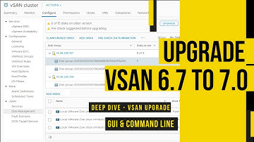 Deep Dive - How to Upgrade vSAN 6.7 to 7.0 | vSAN On-Disk Format Upgrade