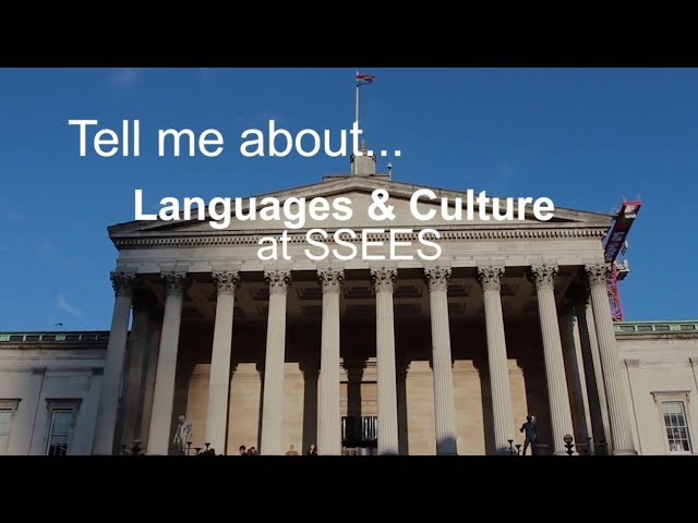 Watch Languages & Culture at SSEES on YouTube.