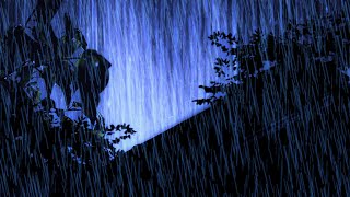 Deep Sleep Instantly and Relax with Sound Rain, Roaring Thunder Sound on Tin Roof in Forest at Night