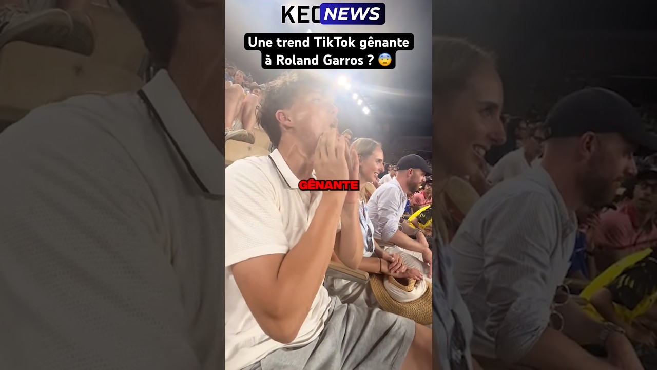 UNE TREND TIKTOK GÊNANTE À ROLAND GARROS ? 😨 #shorts #drama #rolandgarros #trendtiktok #tiktok