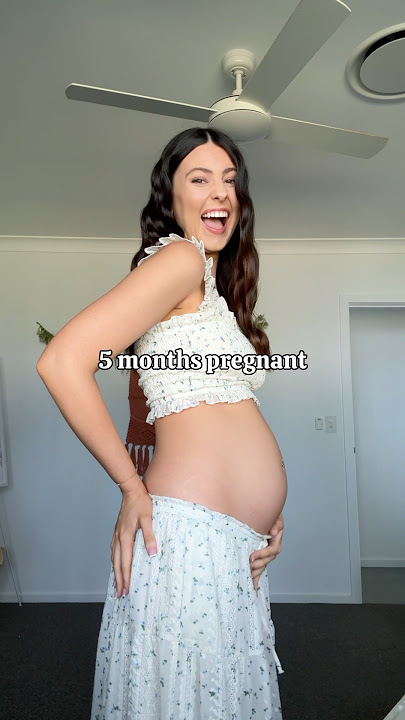 My bump growth 🙊⏰ (months 1-5)