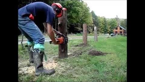 The one-minute cedar rail fence...