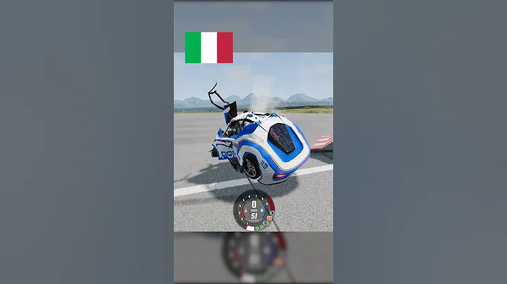 Whose car is better? - BeamNG Drive || POLICE CARS vs CONCRETE BARRIER ||  POLICE TEST №6